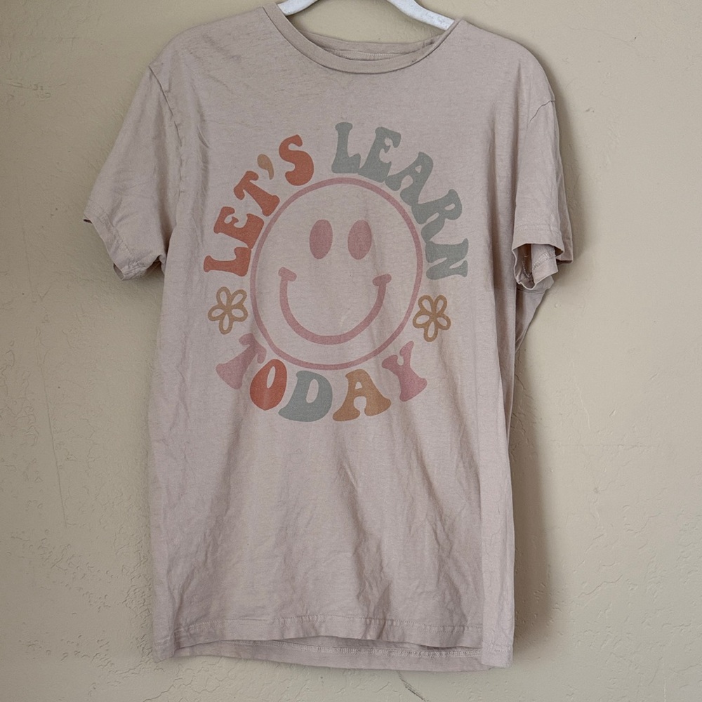 Smiley Graphic Teacher T-Shirt